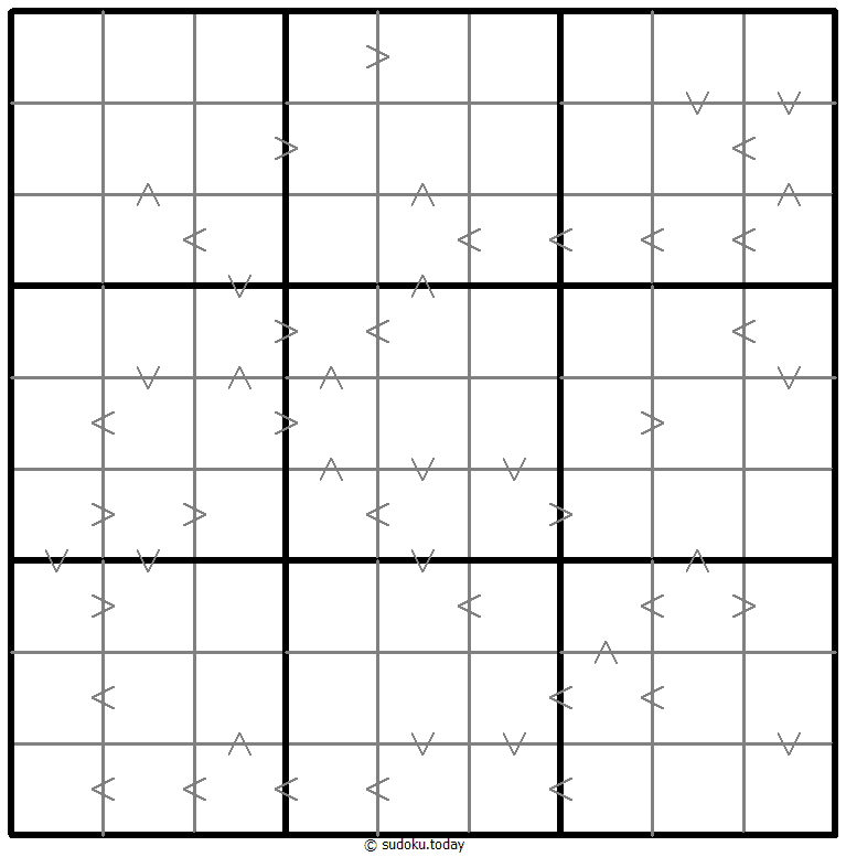 Greater Than Kropki Sudoku