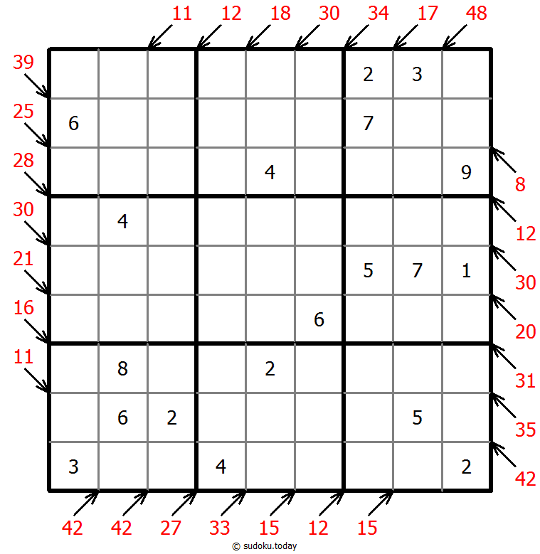 Little killer sudoku