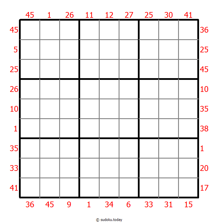 X Sums Sudoku