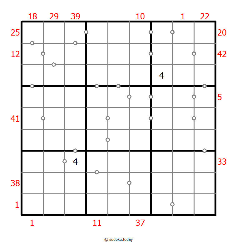 Hybrid Sudoku ( X Sums + Consecutive )