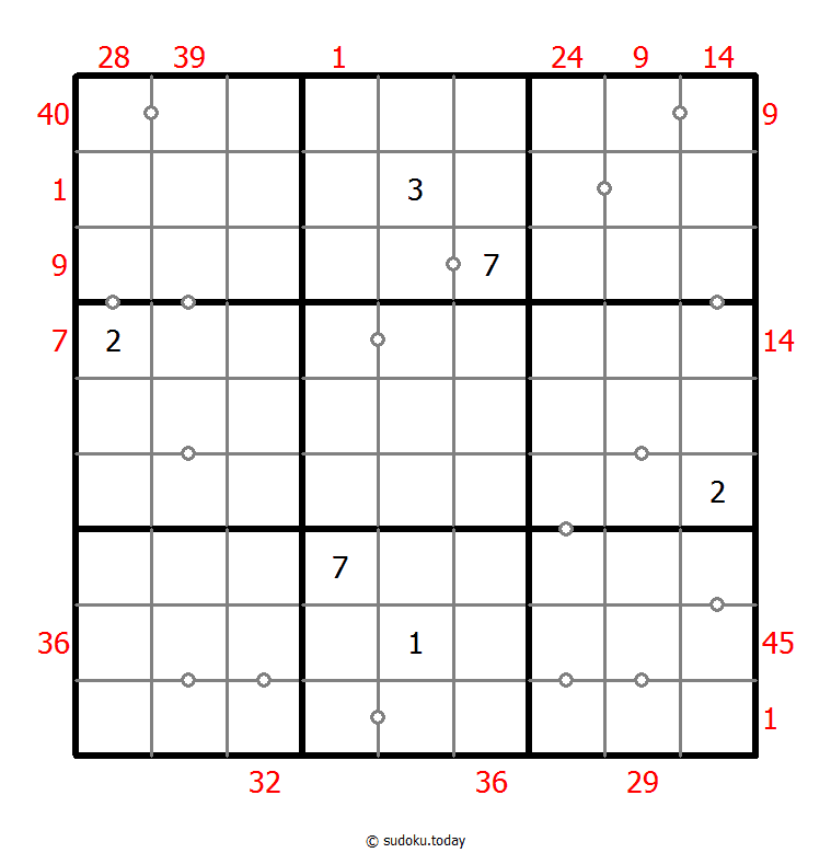 Hybrid Sudoku ( X Sums + Consecutive )