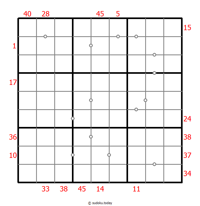 Hybrid Sudoku ( X Sums + Consecutive )