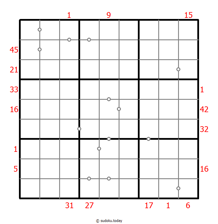 Hybrid Sudoku ( X Sums + Consecutive )