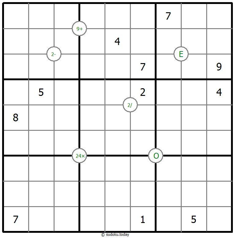 Mathrax Sudoku 6-November-2020