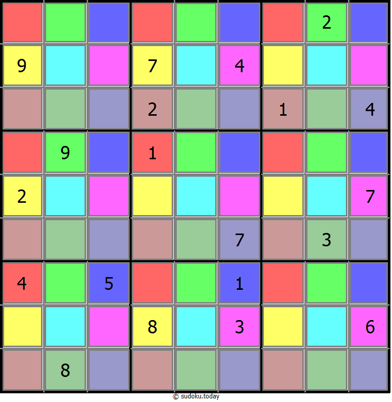 Color Sudoku 29-August-2020