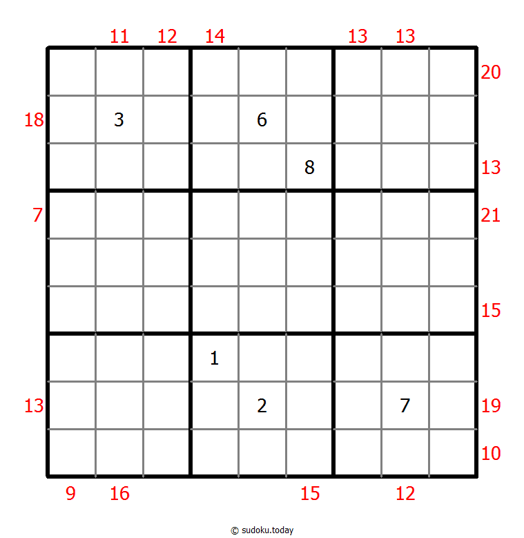 Sum Frame Sudoku 25-August-2021