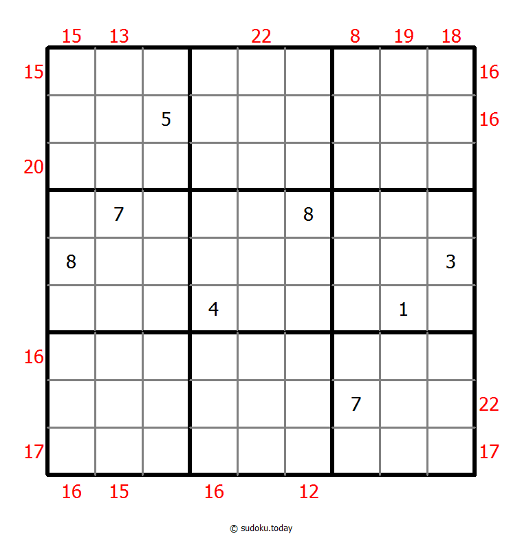 Sum Frame Sudoku 31-August-2021