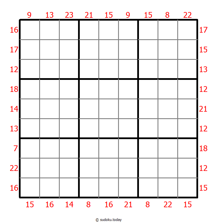 Sum Frame Sudoku 31-August-2021