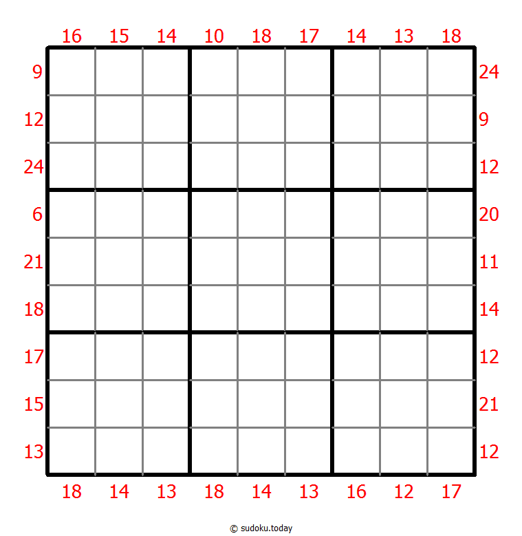 Sum Frame Sudoku 11-September-2021