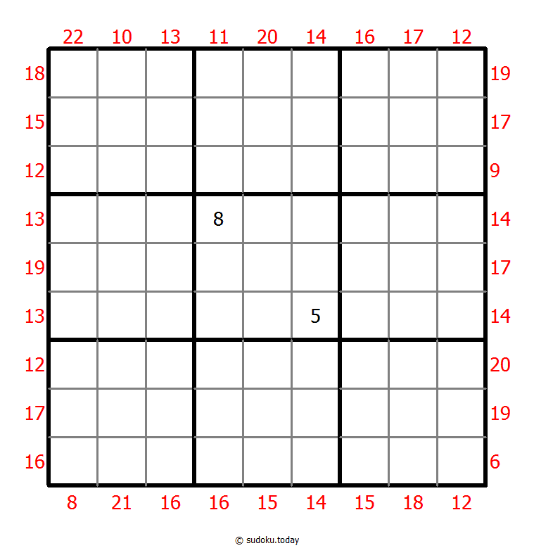 Sum Frame Sudoku 31-August-2021