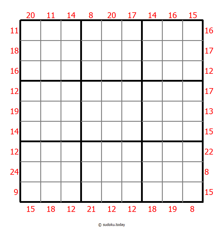 Sum Frame Sudoku 3-May-2021