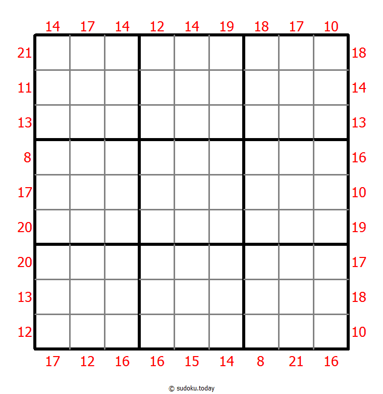 Sum Frame Sudoku 10-September-2021