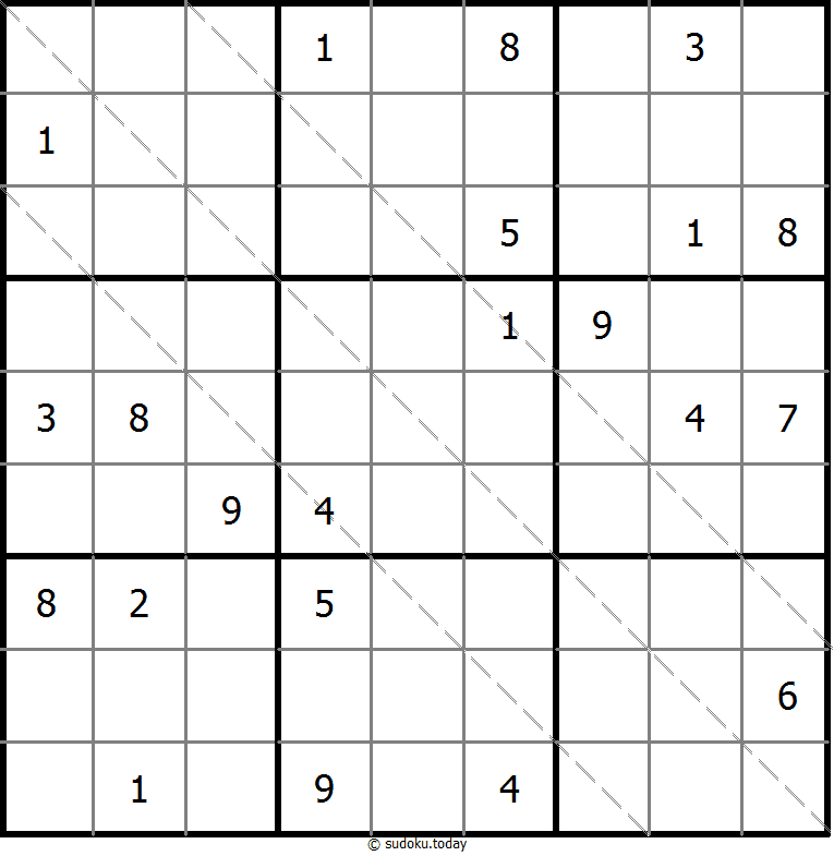 Multi Diagonal Sudoku 11-May-2025