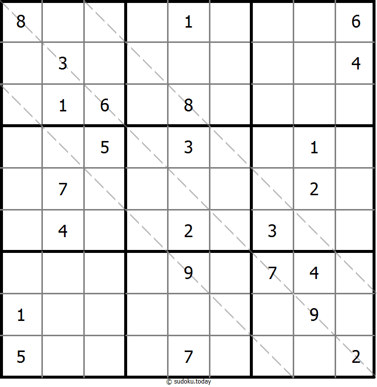 Multi Diagonal Sudoku 15-August-2020