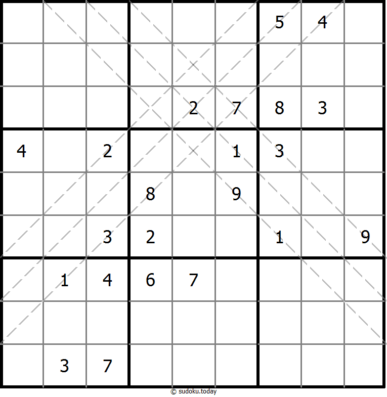 Multi Diagonal Sudoku 26-May-2025