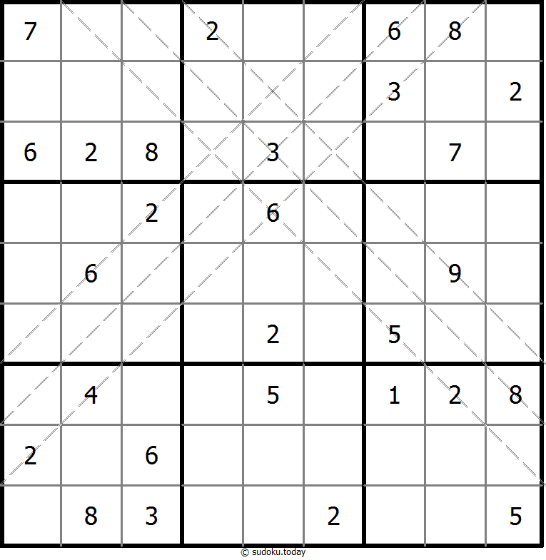 Multi Diagonal Sudoku 2-September-2020