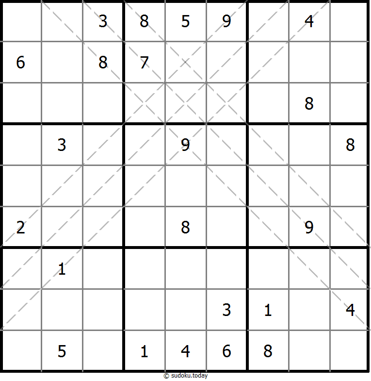 Multi Diagonal Sudoku 20-August-2020